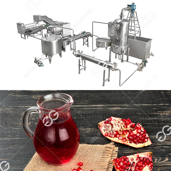 الإنتاج الضخم الآلي لعصير الرمان وخط إنتاج عسل الرمان